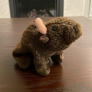 Roam 1998 Ty Beanie Baby Brown Bison (Retired) in good condition 9”